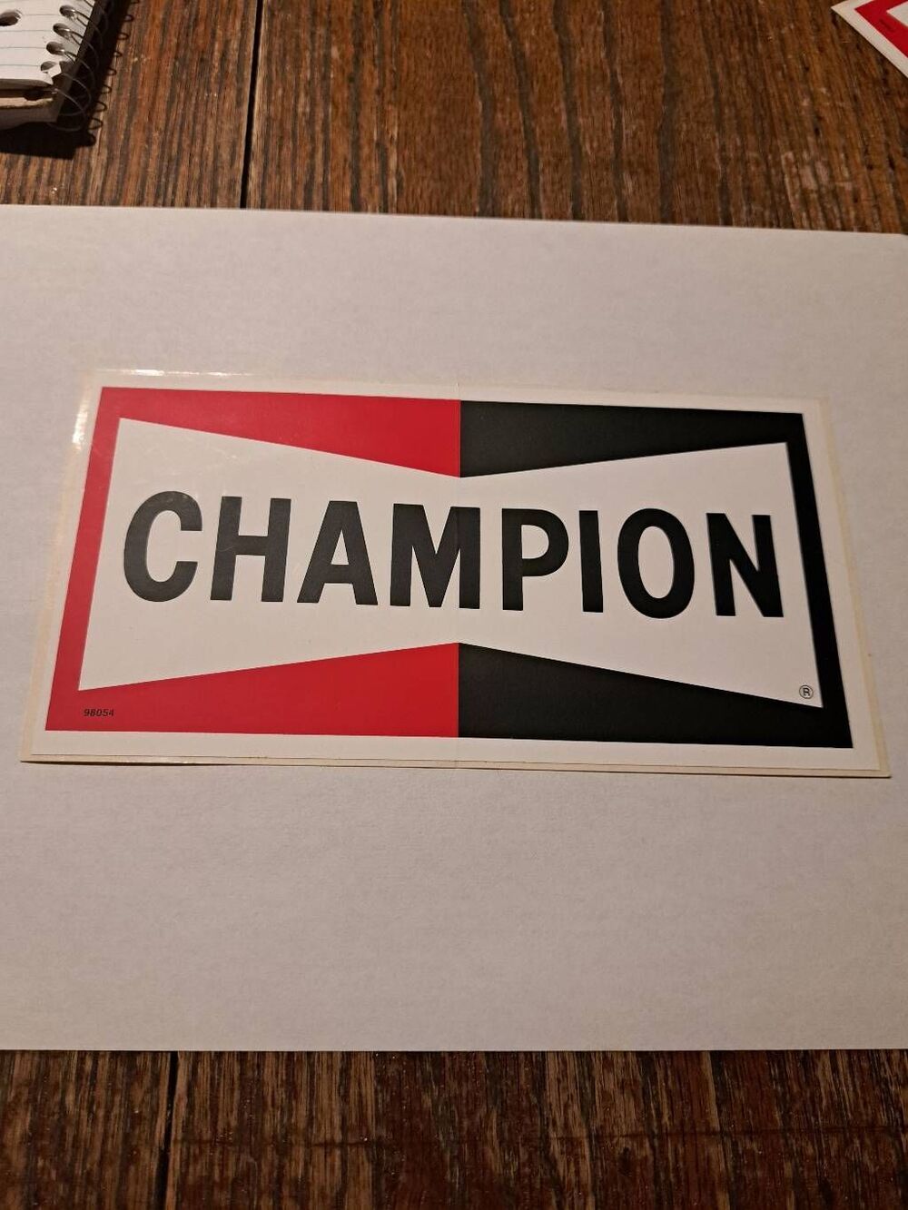 Vintage Champion Spark Plugs 98054 Decal Sticker Car Race Car Hot Rod Rat Rod
